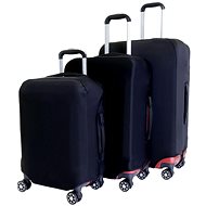Set of 3 T-class suitcase covers (black) - Luggage Cover