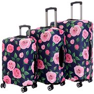 Set of 3 T-class suitcase covers (flowers) - Luggage Cover
