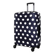 T-class® Suitcase cover black with polka dots - Luggage Cover