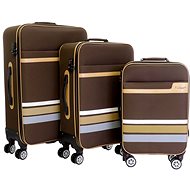T-class® Sada 3 kufrů 321 hnědá - Case Set