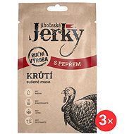 Jihočeské Jerky Turkey with pepper 3 x 20 g - Dried Meat