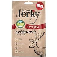 Jihočeské Jerky Zvěřinové with pepper 200 g (10 × 20 g) - Dried Meat