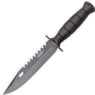 JKR Tactical knife with guard, plastic, black - Military Knife