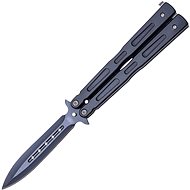 JKR Bow tie, 9,5 cm, steel, black - Butterfly Knife