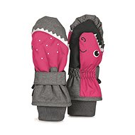 Sterntaler mittens grey-pink silk dragonfly 4321902, 4 - Winter Gloves