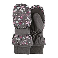 Sterntaler chamois mittens THINSULATE grey hearts 4322001 - Winter Gloves
