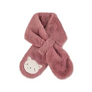 Sterntaler plush, girls, dark pink, kitty 4202182 - Scarf