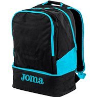 Joma Backpack Estadio III black-fluor turquoise - Športový batoh