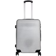 Monopoly Malaga wheeled suitcase, 66 L, silver - Suitcase