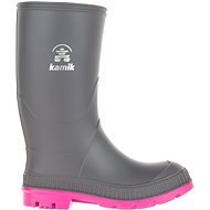 Kamik Stomp Rain Boot, Charcoal/Magenta, size EU 32/213mm - Wellies