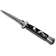 Foxter Italy Classic spring knife with brass elements black 22 cm - Pocket Knife