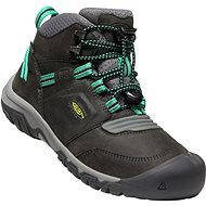 Keen Ridge Flex MID WP Youth, Grey/Green, size EU 38/242mm - Trekking Shoes