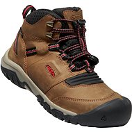 Keen Ridge Flex MID WP Youth, Brown/Red, size EU 37/232mm - Trekking Shoes