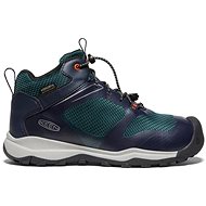 Keen Wanduro Mid Wp Youth Sky Captain/Sea Moss green/blue - Trekking Shoes