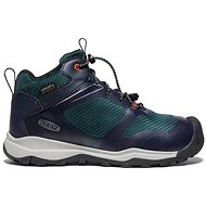 Keen Wanduro Mid Wp Youth Sky Captain/Sea Moss green/blue EU 35 / 216 mm - Trekking Shoes