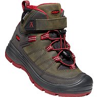 Keen Redwood Mid WP Y, Steel Grey/Red Dahlia, size EU 38/231mm - Trekking Shoes
