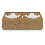 Intertan SA Paper cup holders 2 compartments Kraft, 30 pcs - Camping Utensils