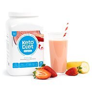 KetoDiet protein drink - strawberry and banana for 1 week (35 servings) - Keto Diet