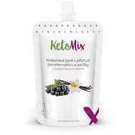 KetoMix Proteínové pyré s príchuťou čiernych ríbezlí a vanilky - Keto diéta
