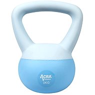 ACRA Soft PVC Kettlebell 3 kg, blue - Kettlebell