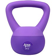 ACRA Soft PVC Kettlebell 2 kg, purple - Kettlebell