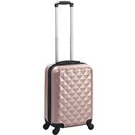 SHUMEE Shell suitcase on wheels, rose gold, ABS, M - Suitcase
