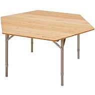 KING CAMP Camping table Bamboo Color hexagonal - Camping Table