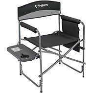 King Camp Folding Camping Chair with Armrests ASH C10 - Black - Grey - Camping Chair