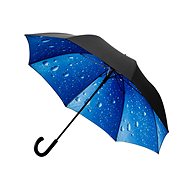 Falcone Raindrop umbrella with raindrops black - Umbrella