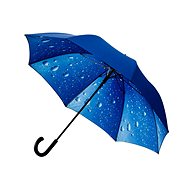 Falcone Raindrop umbrella with raindrops blue - Umbrella
