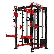 KUBIsport Power Cage with Multi-Press and 2 × 80kg Weights, 900kg Load Capacity - Exercise Cage