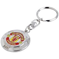 Manchester United FC: Silver Ball With Crest - keyring - Keychain
