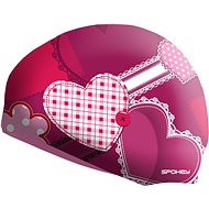 Spokey Stylo Junior pink with heart pattern - Hat