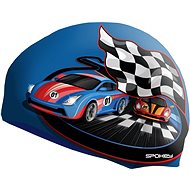 Spokey Stylo Junior Blue with a racing car pattern - Hat