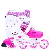 Spokey Buddy, white-pink, size 34-37 - Roller Skates