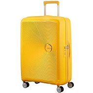 American Tourister Soundbox Spinner 77 EXP Golden Yellow - Cestovný kufor