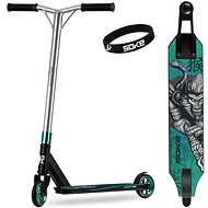 SOKE Pro Performance silver and turquoise - Freestyle Scooter