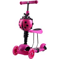 Enero 2in1 Ladybug, pink - Children's Scooter