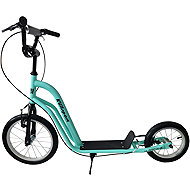 KUBIsport Scooter with inflatable wheels 16/12" Hurricane turquoise - Scooter