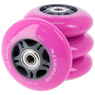 NILS EXTREME PU wheels with 76 × 24mm ABEC 7 pink bearings - Wheels