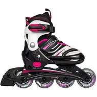 Muuwmi Adjustable Children’s Inline Skates, Pink, sizes 29–32 - Roller Skates