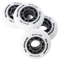NILS EXTREME Matte PU Wheels 64 × 24 82A, white, 4 pcs - Inline Skate Wheels