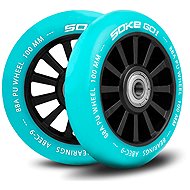 SOKE Wheels 100 mm, turquoise 2 pcs - Scooter Wheels