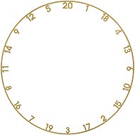 Kolimpex Number Ring for Sisal Dartboard Gold - Target