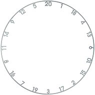 Kolimpex Number Ring for Sisal Dartboard Grey - Target