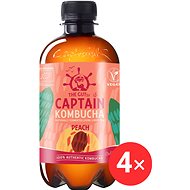 Captain Kombucha Peach 4 x 400 ml - Drink
