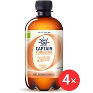 Captain Kombucha ZERO Ginger, lemon 4 x 400 ml - Drink