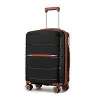 KONO 2591 Spinner suitcase 55 cm, black - Suitcase