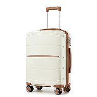 KONO 2591 Spinner suitcase 55 cm, cream - Suitcase