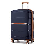 KONO 2591 Spinner suitcase 66,5 cm, blue - Suitcase